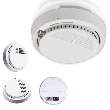 Imagem de Detector De Incendio Alarme Fumaca Fogo Sensor Fotoeletrico Seguranca Casa Empresarial Comercial Protecao Eficaz