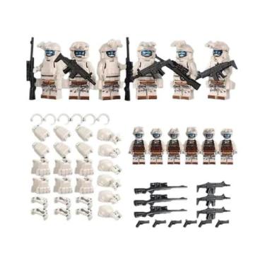 Imagem de Brinquedos De Blocos De Montar Em Forma De Bonecos Humanoides Miniatur