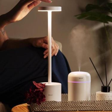 Imagem de Luminária de Mesa Led 3 Tons Usb Wolff Cosmos Branca