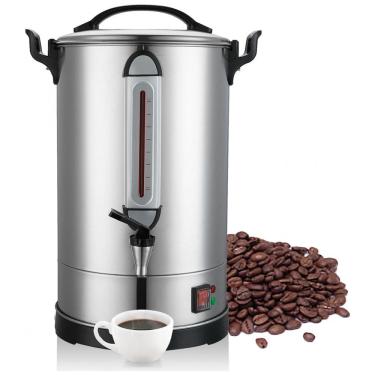 Imagem de Bule Elétrico para Café CAZACHEF Inox Prata Capacidade 100 Xícaras Filtro Aço Inox 1300...