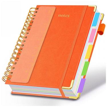 Imagem de Caderno universitário espiral capa dura GDGDSY B5 8x10, 5 matérias, 300 páginas pautada...