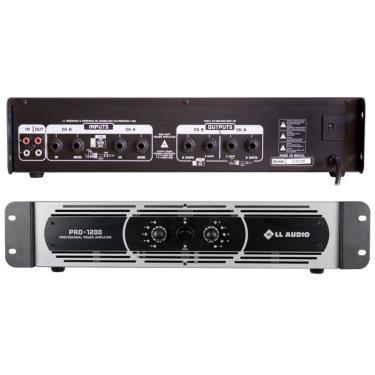 Imagem de Amplificador Profissional Ll Audio Pro1200 Classe D 300w Rms