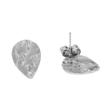 Imagem de Base De Brincos Em Aço Inoxidável Com Padrão Estrela E Lua, 10 Peças, 