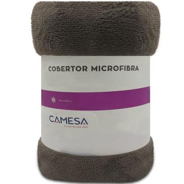 Imagem de Manta Casal 180x220cm Microfibra Soft Macia Fleece Camesa, MARROM