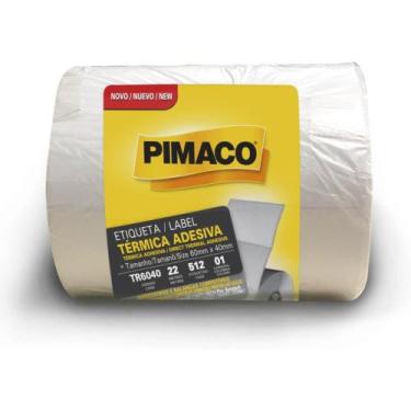 Imagem de Etiqueta Adesiva Térmica 60MMX40MM com 512 ETIQ - Pimaco