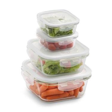 Imagem de Potes vidro 04 uni electrolux, Transparente, 4
