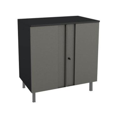 Imagem de Balcão Multiuso Aço Telasul Multibox Cinza/Preto