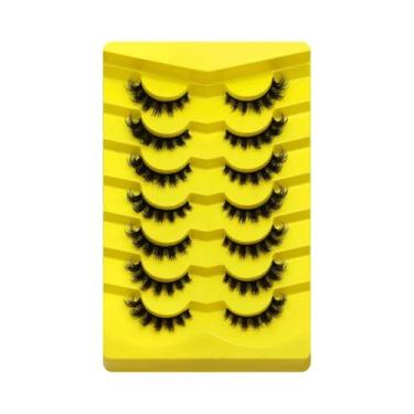 Imagem de Cílios Postiços Cat Eye Fluffy 5/7 Pares Dramáticos E Volumosos 5D De 