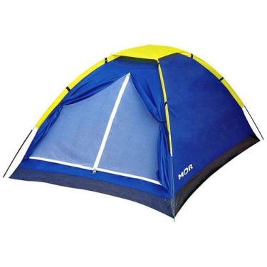 Imagem de Barraca De Camping 2 Pessoas Azul Impermeável C/ Bolsa Mor