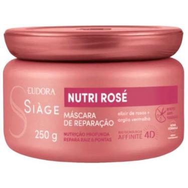 Imagem de EUDORA SIAGE NUTRI ROSE 4D MASCARA REPARAÇÃO CAPILAR 250g, 250g