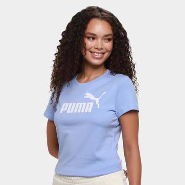 Imagem de Camiseta Puma Essentials Feminina, Lilás, M