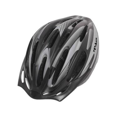 Imagem de Capacete Bike Out Mold Windstorm C/ Luz 09058 - Poker, Preto e Chumbo,