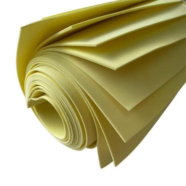 Imagem de Placa de EVA Dubflex Linha Escolar 100% E.V.A. 40cm X 60cm Kit com 10 Folhas Amarelo Bb
