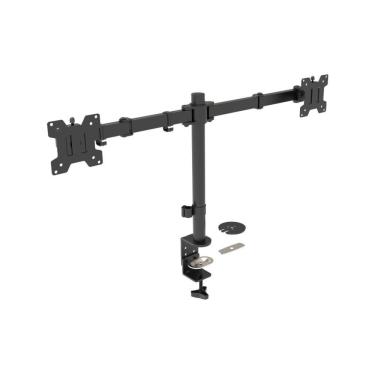 Imagem de Suporte De Mesa Triarticulado Para 2 Monitores De 10" A 24" Prata