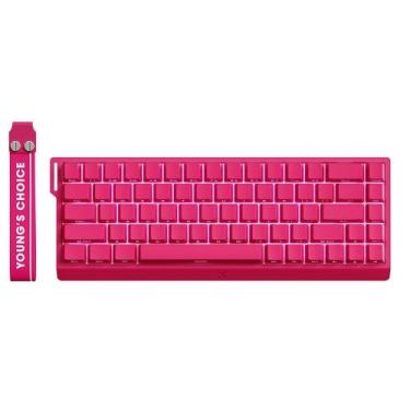 Imagem de Teclado Magnético Gamer Mchose Ace 68, RGB, Hall Effect, USB-C, Rosa -