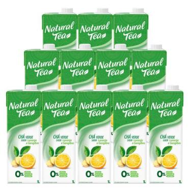 Imagem de Chá Verde Natural Tea Laranja e Gengibre 1l 12 Unidades