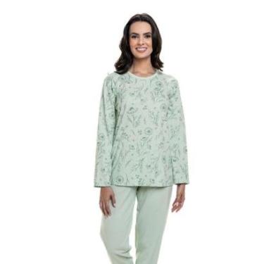 Imagem de Pijama Longo em Malha Algodão-Feminino