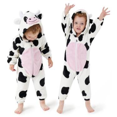 Imagem de Macacão de vaca Costume DILUFUN para bebês meninos e meninas de 3 a 36