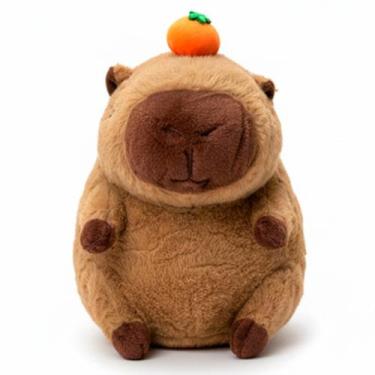 Imagem de Mochila Capivara 26cm Bichinho De Pelúcia 2 Em 1 Bolsa Para Passeios E