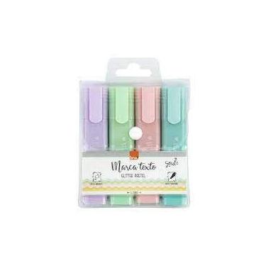 Imagem de Marca Texto Glitter Pastel BRW - 4 Cores Brilhantes