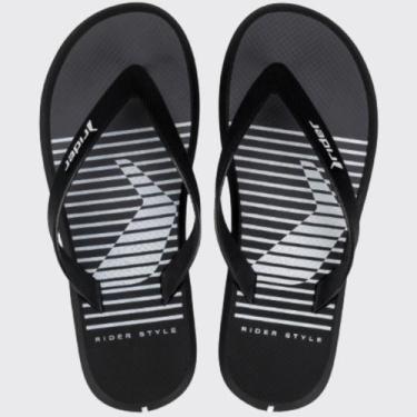 Imagem de Chinelo de Dedo Urbano Confort Masculino Rider Style 11818, Preto, Pre