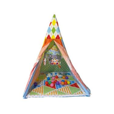 Imagem de Tapete Infantil De Atividades Cabana Camping - Color Baby, Rosa