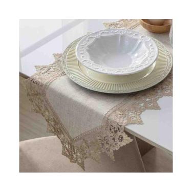 Imagem de Caminho de Mesa Rendado Arizona 40 x 220 cm Jolitex