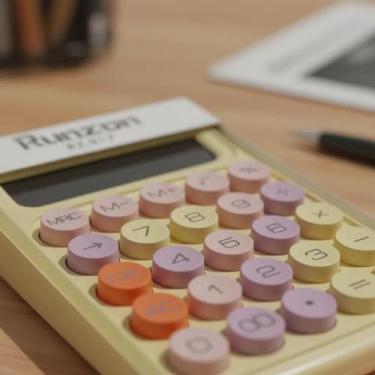 Imagem de Calculadora Portátil Teclado Mecânico Estilo Vintage Desktop - NoBrand
