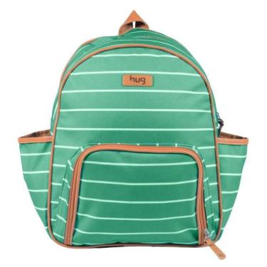 Imagem de Mochila de Maternidade Hug Listrada Verde, Verde