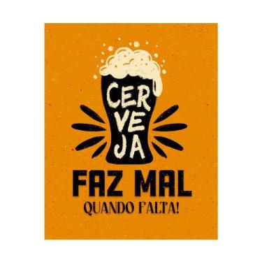 Imagem de Placa Decorativa 20x25 Cerveja Bar Bebida Canto do Churrasco - Estúdio
