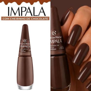 Imagem de Kit De Esmaltes Impala Nova Coleção Cacau Cheirinho De Chocolate, Derr