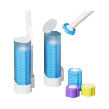 Imagem de Conjunto De Escova Sanitária Descartável De Cabo Longo Com Limpador Es