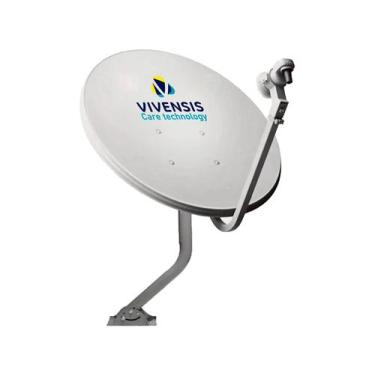 Imagem de Antena Vivensis Monoponto Banda KU Chapa 75cm