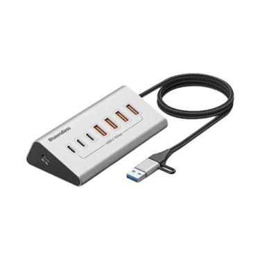 Imagem de Estação De Docking USB C 9-em-2, Hub USB 3.2 De 10Gbps Com Leitor De C
