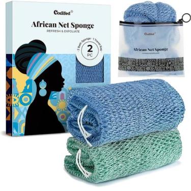 Imagem de Esponja de Banho CORATED Rede Africana 2 Unidades Esfoliante
