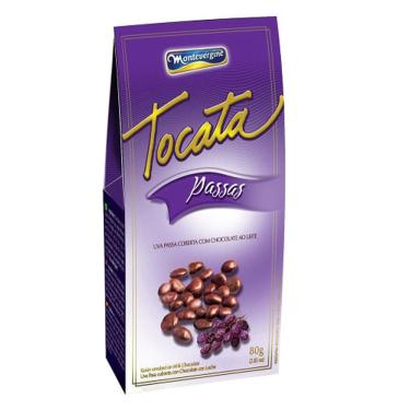 Imagem de Passas Cobertas com Chocolate Tocata 80g - Montevérgine