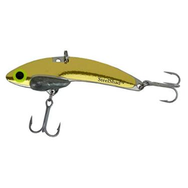 Imagem de SteelShad - Série Original (10 g) Ouro - Iscas de pesca de robalo - Crankbait sem vida para pesca de água doce - Isca de caranguejo longa Shad Crankbait perfeita para baixo, Walleye, Truta