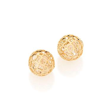 Imagem de Brinco Solitário Rommanel Globo com Cristais Internos 525137