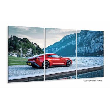 Imagem de Quadros Decorativos Carro Vermelho Hd 120x60 em Tecido