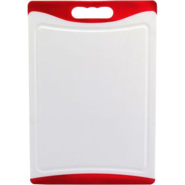 Imagem de TÁBUA CULINÁRIA 1x36x25cm PLÁSTICO VERMELHO ANTIDERRAPANTE