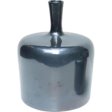 Imagem de ARIEL GARRAFA DECORATIVA 30x22x22cm CERÂMICA CINZA 2ª LINHA