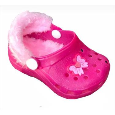 Imagem de Babuche Infantil Juju Pelinho Pink Glitter - Juju Shoes