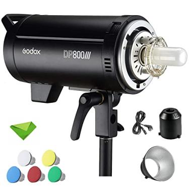 Imagem de Godox DP800III 800Ws Studio Flash Strobe Monolight Speedlight, GN88 1s Tempo de Reciclagem 2.4G Wireless X System 5600K Monolight Speedlite com Bowens Mount 150W Lâmpada de Modelagem (110V)