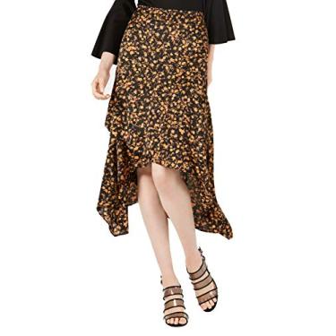 Imagem de bar III Womens Tiered Maxi Skirt, Black, 4