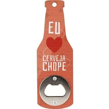 Imagem de Abridor Garrafa Mdf Magnético Forma Formato Garrafas Cerveja