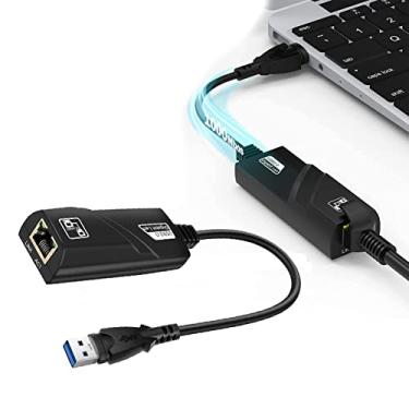 Imagem de Adptador RJ45 | Hub USB 3.0 com 3 Portas | Adaptador USB para Lan Ethernet Gigabit Placa de Rede Externa Exbom UHL(1000M)
