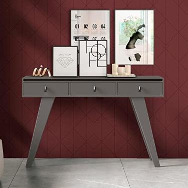 Imagem de Aparador De Sala 3 Gavetas Grafite Delta Fênix