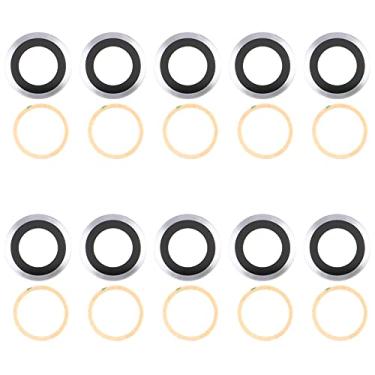 Imagem de HUANGYUNCHAO Acessórios telefônicos 10 PCS Lente da câmera traseira para Xiaomi Mi 11 M2011K2C M2011K2G Substituição do telefone celular