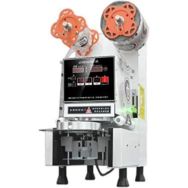 Imagem de KRASS Máquina elétrica de selagem de copos totalmente automática, seladora de copos comercial, chá, leite, chá, suco, bebida, boba, 400 a 600 xícaras/h, elétrica, 280 W, branca, Collector88