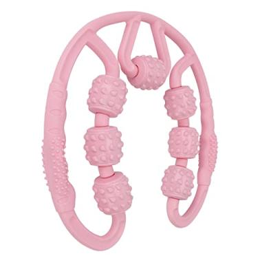 Imagem de Rolo de massagem muscular, alivia a fadiga, rolo muscular, 7 rodas, força uniforme, massagem em toda a volta para uso na academia